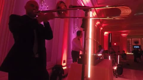 Treasure Bruno Mars on Trombone with DJ