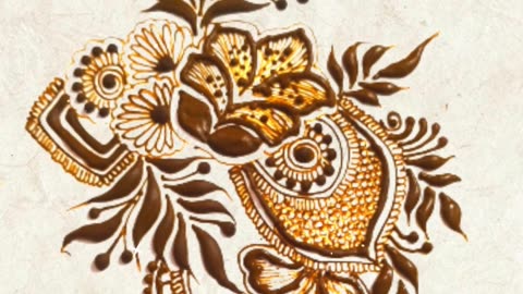 DIY Henna Mehndi Patch Design Tutorial for Beginners #henna