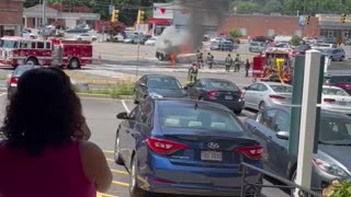 Arlington, VA car fire