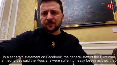 Zelenskiy ABOUT SOLEDAR:"The fighting continues" AND "Russians suffering heavy losses"-Official Kyiv
