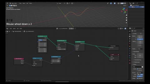 Parametric sine curve_Blender