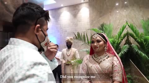 When a brother surprises his sister on her wedding day!