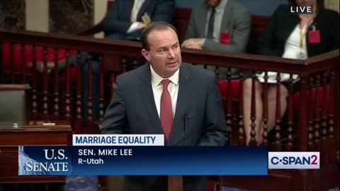Mike Lee BLASTS the Respect for Marriage Act