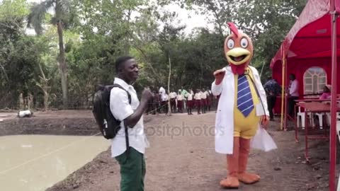 Man Comical Doctor Chicken Suit