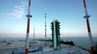 South Korea launches first space rocket