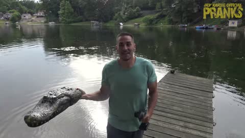 Remote Controlled Alligator Prank