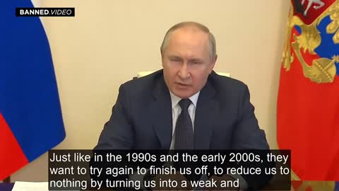 Full Putin Speech: Says Western Elites Are Responsible For Infaltion and Supply Chain Shortages