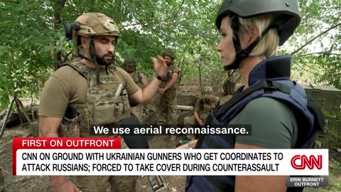 See the moment Ukrainian gunners strike Russian forces
