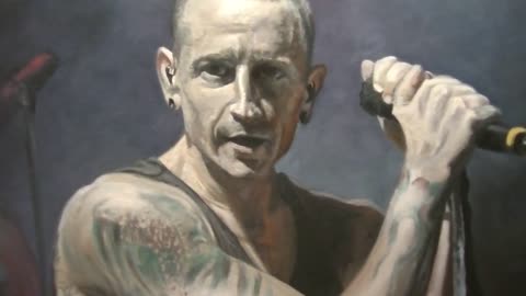 Chester Bennington Oil Painting