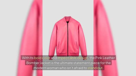 88 Acid Pink Leather Bomber Jackets For Women’s