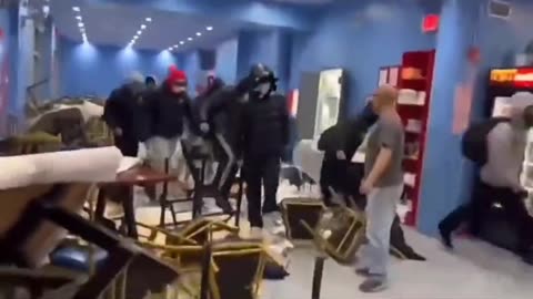 Teenage Mob Of Masked Thugs Destroy Chinese Restaurant In Queens, New York