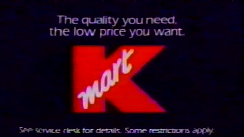 Vintage K-Mart Commercial From 1992