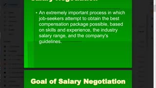 The Salary Negotiation Knowledge Party 1A