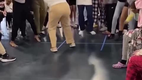 🌟 Schoolyard Dance-Off! Teacher's Hilarious Reaction to the Daredevil Dance Challenge #viral