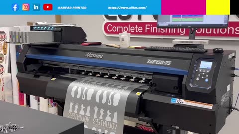 AIIFAR Powder shaker meet your Mimaki TXF150-75 printer