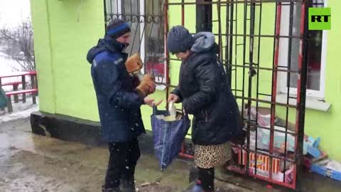 Russian military brought humanitarian aid to Izyumsky district of Kharkiv region