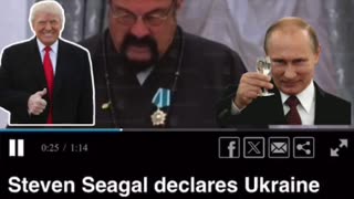 🇺🇲🇷🇺🇺🇦 Steven Seagal says Ukraine is “known for organ trafficking, child sex trafficking and Nazism”