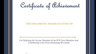 Certificate of the Unvaccinated! If you like this certificate, click the link in the description, download it for free, print it out, sign your name on the line and put it up on your wall