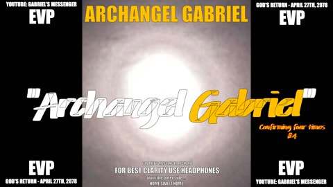 EVP The Archangel Gabriel Telling Us They Are At Least One Billion Years Old Alien Communication