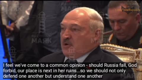 President of Belarus Lukashenko reminds members that there cannot be talks of Russia falling