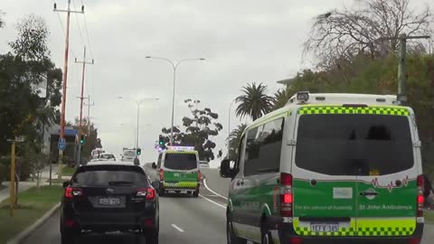 Ambulances, Thomas Street, Subiaco