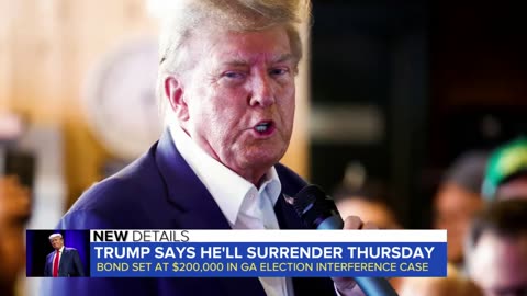 Former President Trump says he’ll surrender Thursday | WNN