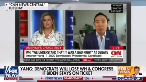 Andrew Yang calls for Biden to drop out of the race