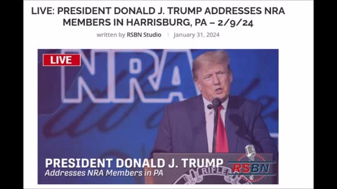 LIVE: President Donald J. Trump Addresses NRA Members in Harrisburg, PA