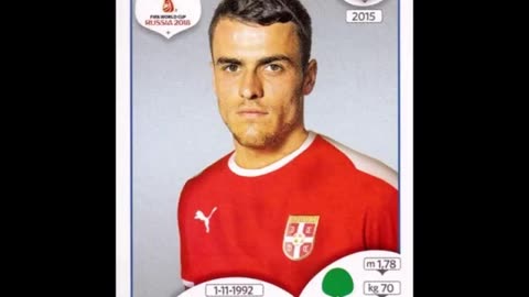 PANINI STICKERS SERBIA TEAM WORLD CUP 2018