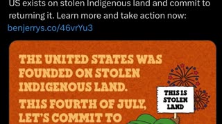 NewsFlash - Ben & Jerry’s Calls for the US to Return Stolen US Land - Get Bent B&J