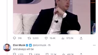 Elon Musk - Free Speech is Paramount.