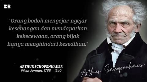 Kata kata bijak || arthur schopenhauer kata bijak tentang kehidupan