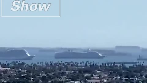 Port of Los Angeles From The Coast