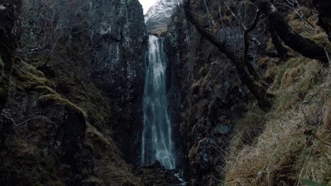 Beautiful Waterfall in The Mountain