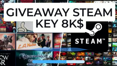 GIVEAWAY STEAM KEY 8K ( LINK DESCRIPTION)