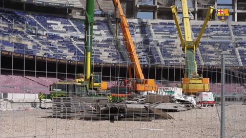 🏗 THE MEDIA VISITS THE SPOTIFY CAMP NOU CONSTRUCTION WORK