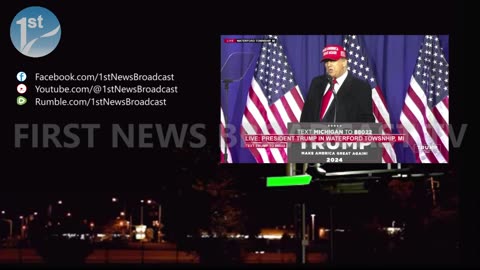 LIVE! USA PRESIDENTIAL CAMPAIGN 2024, PRESIDENT TRUMP HOLDS RALLY IN WATERFORD TOWNSHIP, MICHIGAN
