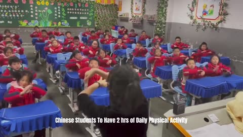 Daily Calisthenics Are Required Each Morning For All Students In China’s Primary And Middle Schools