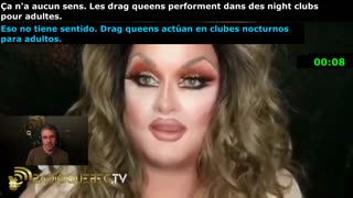 (Fran_Eng_Esp) Real drag queen call-out: "Beware for your children!" _