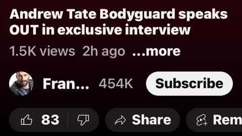 Andrew Tate BodyGuard finally speaks out 😱 Share This Video #FreeAndrewTate #Rumble #Information