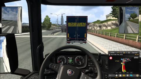 Driving Scania Truck in Truck Simulator