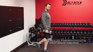 DB Single Leg Romanian Deadlift