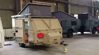 unique custom desert color off road pop up off road trailer with UAE Standard