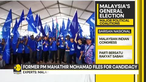 Malaysia's 15th General Elections: Former PM Mahathir Mohamad files for candidacy | WION