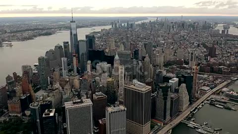 New york city from early in the morning