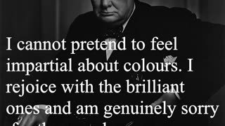 Sir Winston Churchill Quote - I cannot pretend to feel impartial...