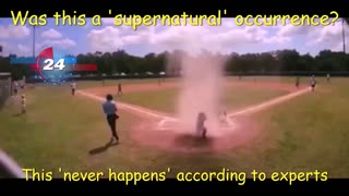 'SUPERNATURAL' DUST DEVIL ENGULFS SMALL BOY. UMPIRE TO THE RESCUE