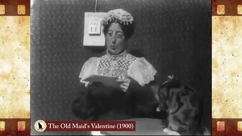 The Old Maid's Valentine (1900) 🐱 Cat Movies 🎥🐈