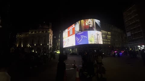 Piccadilly Circus at night