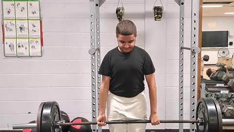 245LBS DEADLIFT PR AT 170LBS BODY WEIGHT AT 14 YEARS OLD